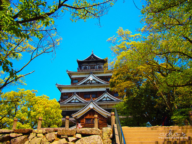 【日本廣島】廣島城鯉城、護國神社、廣島中津宮。