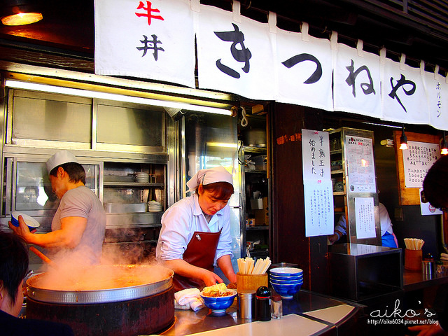 【日本東京】築地市場漫遊～築地どんぶり(蓋飯市場)限量海鮮丼、きつねや(狐狸屋)牛丼、築地外圍市場天婦羅。