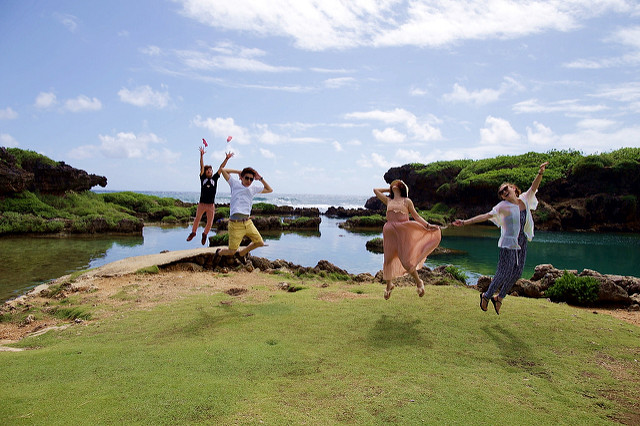 【關島遊歷】南島觀光~太平洋戰爭歷史公園＆西班牙古橋＆色堤灣展望台＆索來戴堡展望台＆熊岩＆英納拉漢天然游泳池。