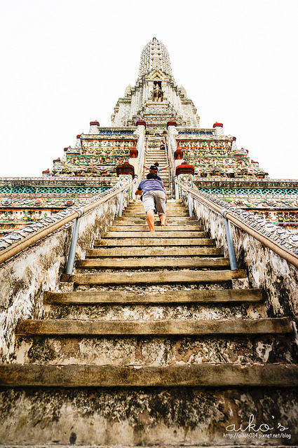 【泰國曼谷】從水門碼頭搭船前往鄭王廟Wat Arun：空盛桑運河搭船方式。